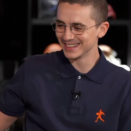 Marty Supreme Timothée Chalamet Navy Polo Shirt