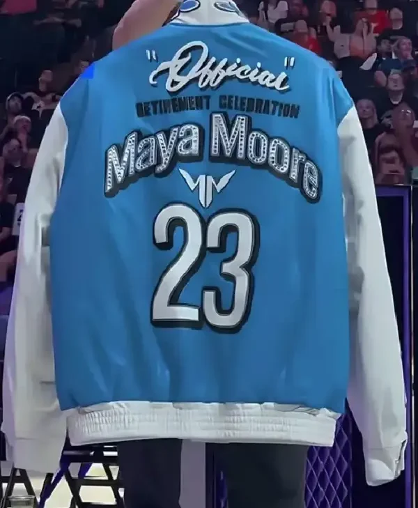 Maya Moore Jeff Hamilton Jacket back