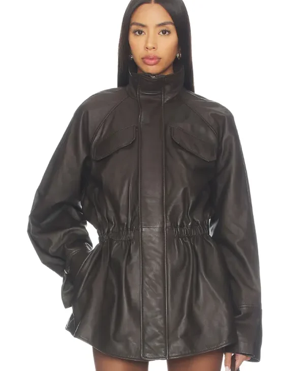 Mendoza Oversized Leather Jacket