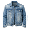 Mens Vintage Blue Trucker Denim Jacket