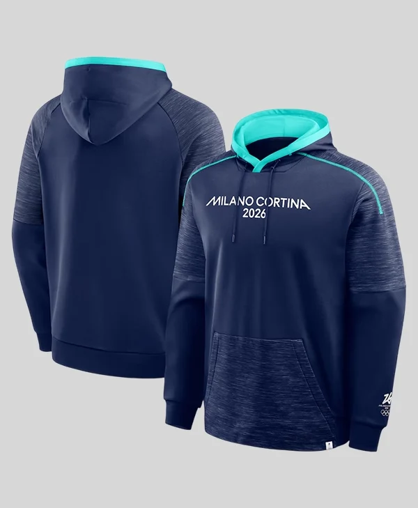 Milano Cortina 2026 Winter Olympics Agility Defender Hoodie front