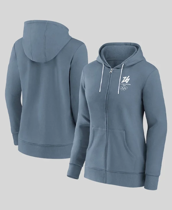 Milano Cortina 2026 Winter Olympics Full Zipper Hoodie for sale