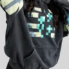 Minecraft X Very Cool Collab The Warden Hoodie close