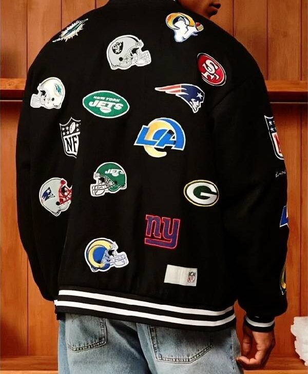 NFL All Teams Badges Bomber Jacket