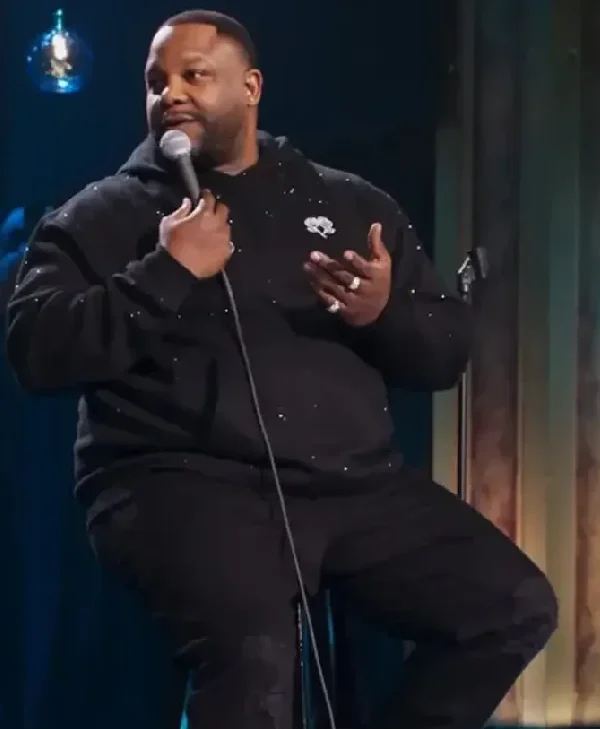 Nate Jackson Black Hoodie front