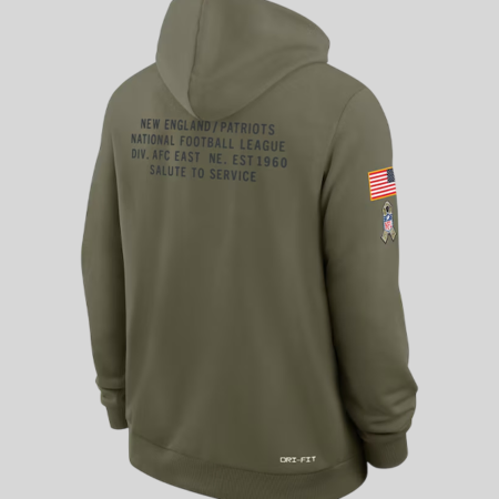 New England Patriots Salute to Service Hoodie 2025 For Sale