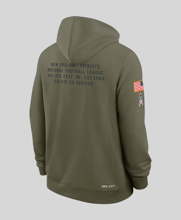 New England Patriots Salute to Service Hoodie 2025 For Sale