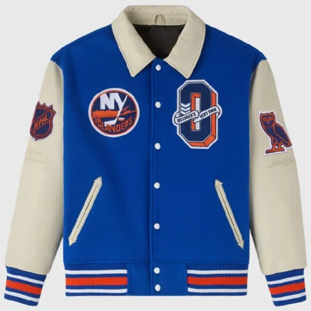 New York Islanders OVO Wool Varsity Jacket