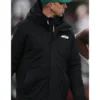 New York Jets Black Hooded Jacket back style
