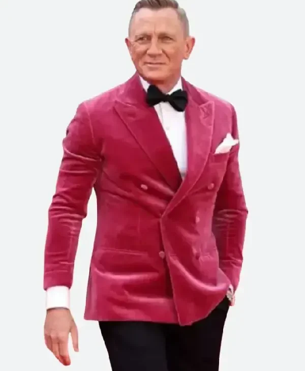 No Time to Die Event Daniel Craig Velvet Blazer