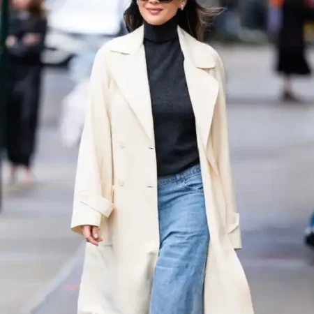 Olivia Munn New York City 2026 Wool Coat