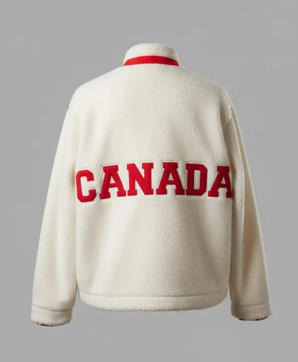 Olympic 2026 Team Canada Sherpa Fleece Jacket