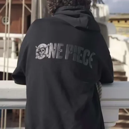 One Piece S02 Monkey D. Luffy Black Hoodie back