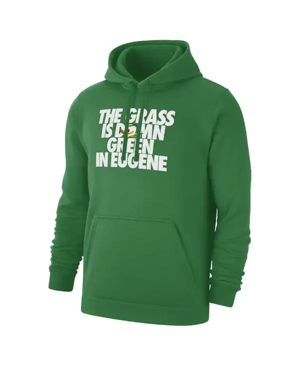 Oregon Ducks Grass Is Green Hoodie front