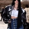 PFW 2026 Camilla Araujo Dove Print Leather Jacket