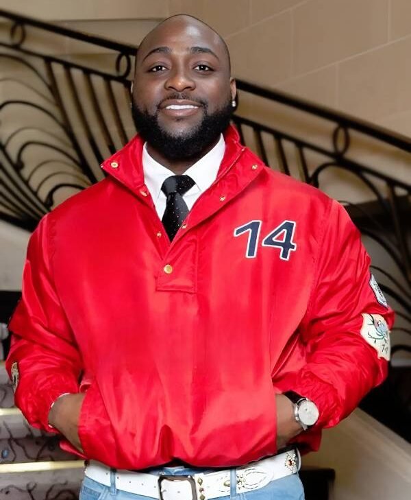 Paris Fashion Week 2026 Davido Red Jacket