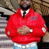 Paris Fashion Week 2026 Davido Red Jacket front
