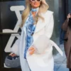 Paris Hilton NYC White Long Coat back