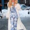 Paris Hilton NYC White Long Coat front