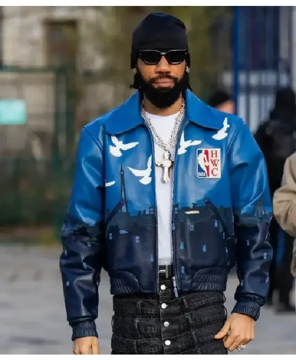 Phyno Paris Fashion Week Leather Jacket