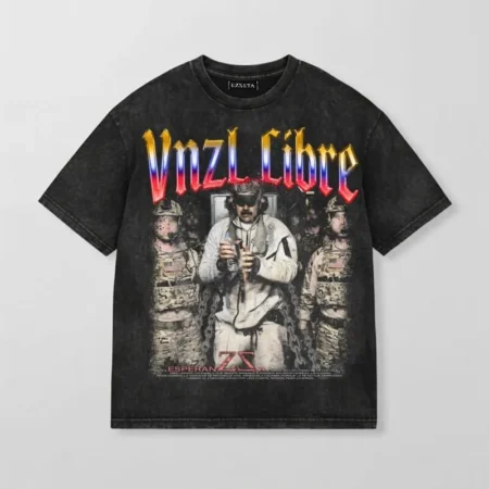 Polo Venezuela Libre Black T Shirt