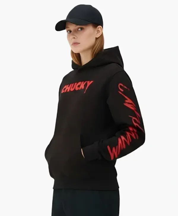 Primark Black Chucky Hoodie front style