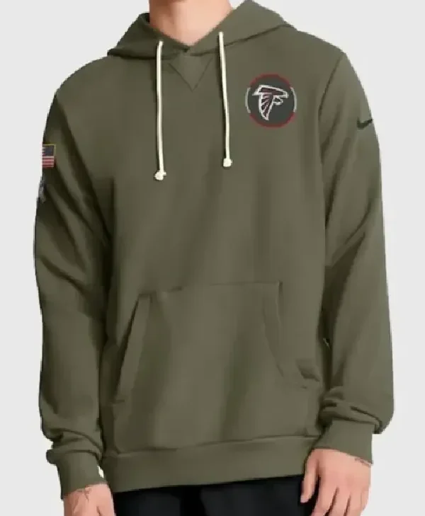 Raheem Morris Atlanta Falcons 2025 Salute to Service Hoodie front