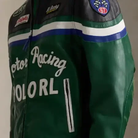 Ralph Lauren Green Cafe Racer Jacket front