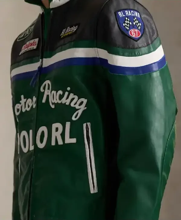 Ralph Lauren Green Cafe Racer Jacket front