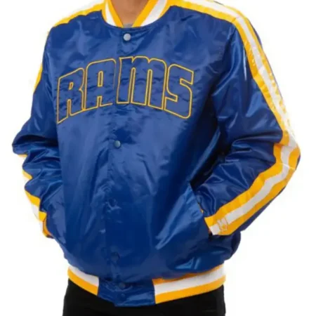 Rams LA Satin Blue Jacket