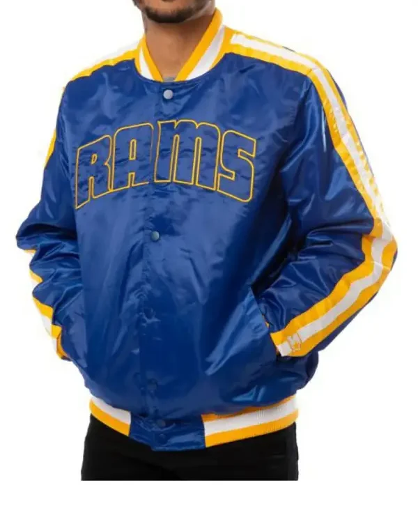 Rams LA Satin Blue Jacket