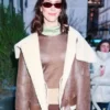 Rebecca Hall NYC 2026 Brown Jacket
