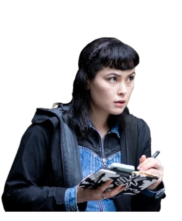 Red Eye Jemma Moore Blue Denim Jacket front