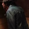 Return to Silent Hill 2026 Jeremy Irvine Black Leather Jacket back