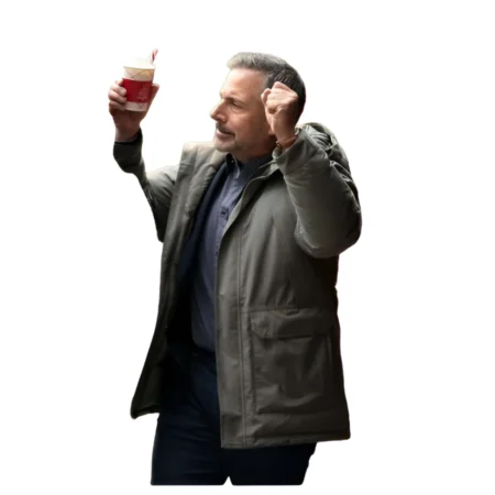 Rooster Steve Carell Hooded Grey Jacket