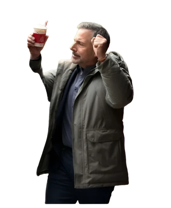 Rooster Steve Carell Hooded Grey Jacket