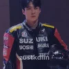 Sehun Biker Leather Jacket For Sale