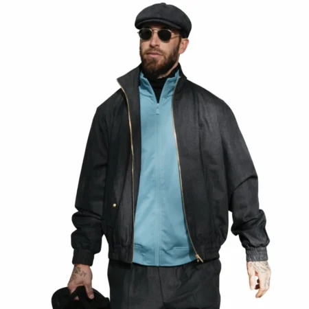 Sergio Ramos Charcoal Cotton Jacket