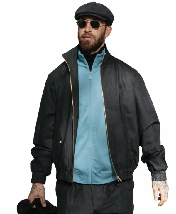 Sergio Ramos Charcoal Cotton Jacket
