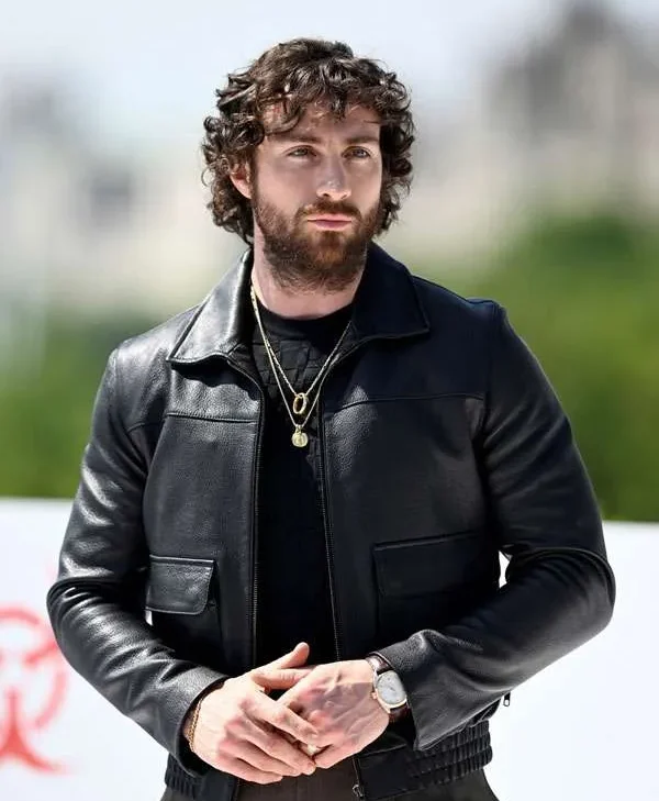 Shop Aaron Taylor-Johnson 28 Years Later Black Leather Jacket