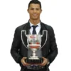 Shop Cristiano Ronaldo Pichichi Award Black Leather Jacket