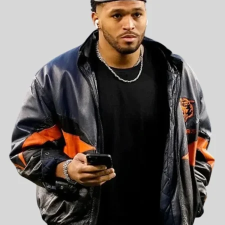 Shop Roschon Johnson Wild Card Playoffs Chicago Bears Jacket