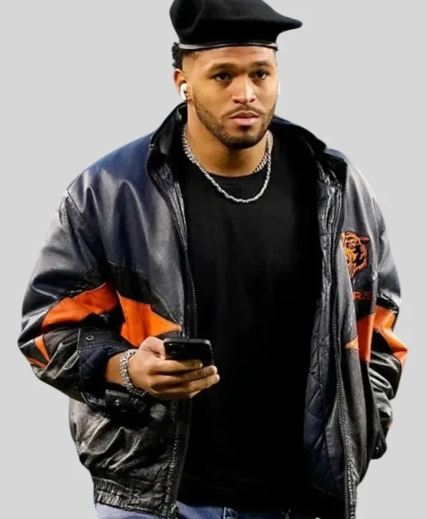 Shop Roschon Johnson Wild Card Playoffs Chicago Bears Jacket