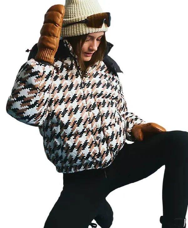 Shop The Traitors US S04 Caroline Stanbury Houndstooth Puffer Jacket