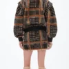 Shop The Traitors US S04 Tara Lipinski Brown Plaid Jacket