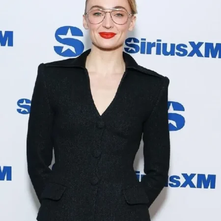 Sophie Turner Khaite Donna Oversized Double-breasted Wool Coat