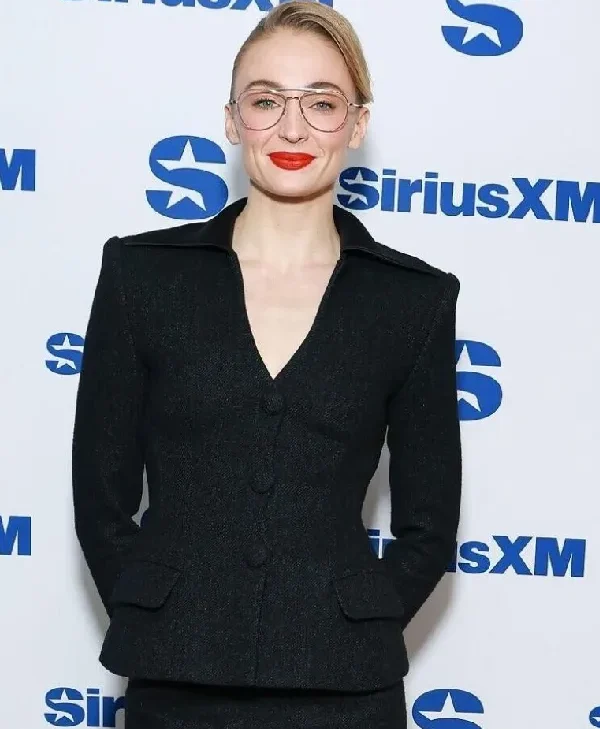 Sophie Turner Khaite Donna Oversized Double-breasted Wool Coat