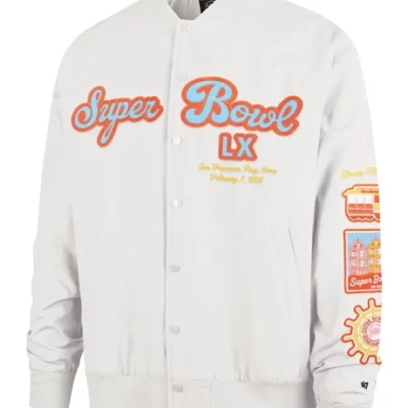 Stoney Clover Lane Super Bowl LX Twill Bomber Jacket