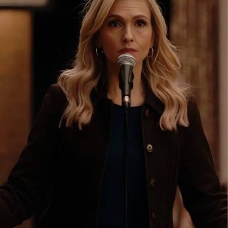 Stumble S1 Jenn Lyon Dark Brown Car Coat