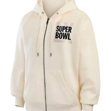 Super Bowl LX Erin Andrews Beige 2026 Hoodie